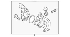 Genuine Audi Disc Brake Caliper 5N0-615-403