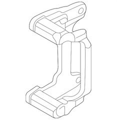 Genuine Audi Disc Brake Caliper Bracket 80A-615-426-D-SL7
