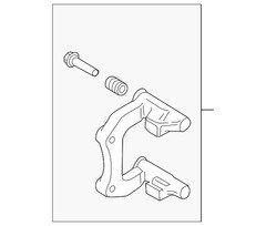 Genuine Audi Disc Brake Caliper Bracket 8K0-615-425
