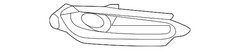 Genuine Honda Outer Grille 71105-T7A-J10