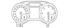 Genuine Mercedes-Benz Cluster Assembly 166-900-00-22