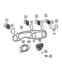 Genuine Mopar Instrument Cluster Bezel 7JR51AAAAA