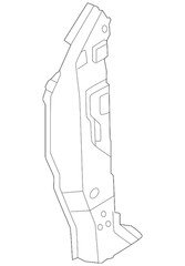 Genuine Nissan Body A-Pillar Reinforcement 76270-5MR0A