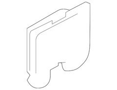 Genuine Nissan Door Water Deflector 82865-EZ10D