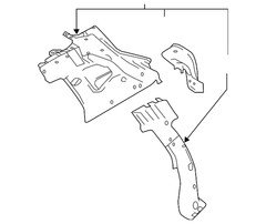 Genuine Nissan Inner Pillar 76630-6MR0A