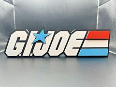 G.I. Joe Logo Sign Display | 3D Wall Desk Shelf Art 11.5 inch