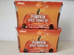 Glade Candle Jar Pumpkin Spice Things Up 4 x 1 Wick Candle 3.4 Oz Each