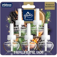 Glade PlugIns Refills Air Freshener, Embers & Sandalwood, Scented and Essenti...