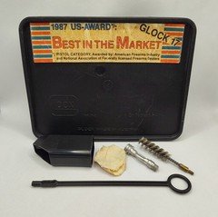 Glock 17 Gen 1 Tupperware Plastic Box w/ Cleaning Rod, Brush, Loader, Etc 1987