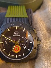 GLOCK Precision Limited Edition Quartz Chronograph Date Black Dial Strap Set