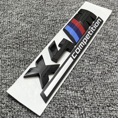 Gloss Black For F98 X4 M Competition Rear Trunk Emblem Lettering Decal Badge