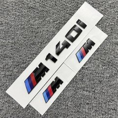 Gloss Black M140i Trunk Side Fender Badge For 1-Series F20 F21 M140i Emblem