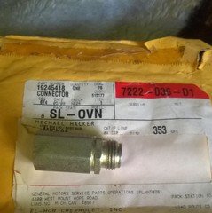 GM CONNECTOR front brake pipe mod valve 19245418 97-99 s10 blazer jimmy sonoma
