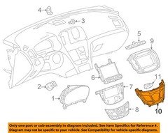 GM OEM 14-17 Regal Instrument Panel Cluster Switches-Upper Trim Panel 22807773