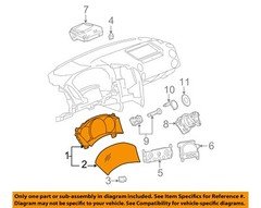 GM OEM 2006 Grand Prix Instrument Panel Cluster Switches-Inst Cluster 15888453