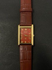 GOLD -RED Seiko Slim Quartz Gentlemen's Wrist Watch - FREE SHIPPING