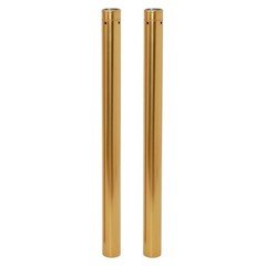 Gold 49mm Front Fork Tubes 27.5" Length For Harley Dyna FXDWG Wide Glide 06-17