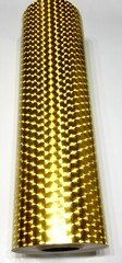 Gold Large Engine Turn Sign Plotter Cutter Vinyl