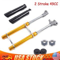 Gold Small Mini Front Fork Shocker Triple Dirt Pit Bike Pro Trail 49CC 2 Stroke