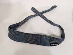 Good Time Boys Blue Snake Stripe Denim Headband - 42in