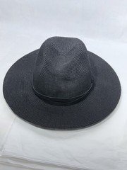 Goorin Bros Women’s Black Woven Straw Fedora Hat Cap Large NWT