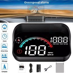 GPS Digital Speedometer Car Truck Motorcycle Head Up Display Odometer HUD MPH