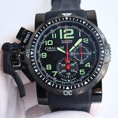 Graham men's multifunctional quartz watch size: 44mm thick 8mm