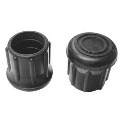 GRAINGER APPROVED LTB 21B/W Furniture Protective Leg Tips,1 1/8"Dia 18AE02