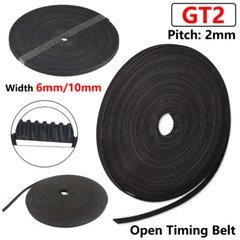 GT2 6mm/10mm Belt Width Open Timing Belt For GT2 Timing Pulley CNC 3D Printer