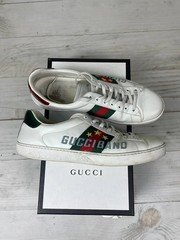 Gucci Ace Gucci Band Leather Sneakers Men's US 10 White Gucci Ace Gucci Band Leather Sneakers Men's US 10 White