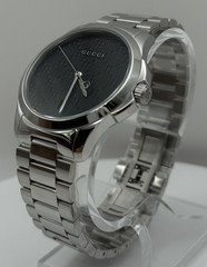 Gucci G-Timeless Men's Pyramid Dial Stainless Steel Watch - YA126460