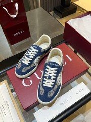 Gucci Lido blue Men's Low Top Casual Shoes Gucci Lido blue Men's Low Top Casual Shoes