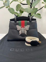 Gucci Pre-Owned Authentic Crossbody Bag Black 30.5*20.5*12.5cm