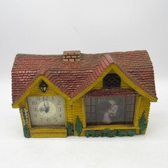 Haddon Home Sweet Home Analog Desk Clock - FOR PARTS/REPAIR No Power Cord
