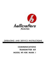 Hallicrafters HT-40K MK I Transmitter Kit Manual