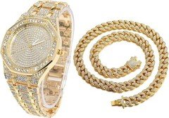 Halukakah Diamond Watch for Men - The Elite - 18K Real Gold/Platinum White Gold 