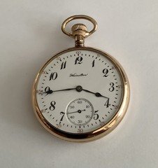 Hamilton 16s, 17j, 974 Movement, GF, 1915, Refurbished, Pocketwatch 