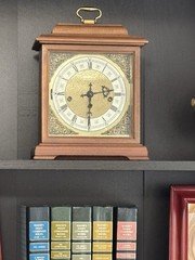 Hamilton Mantle Clock Model 76 HERMLE 340-020 Vintage Works Great 