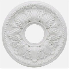 Hampton Bay Bellezza 14" Ceiling Medallion - White