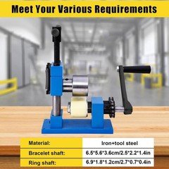 Hand Crank Ring Bracelet Press Bending Machine Ring Jewelry Bender Making Tool