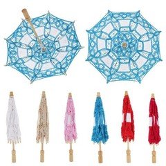 Handmade Lace Parasol Wedding Bridal Flower