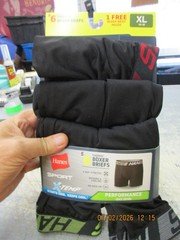 Hanes 5 Boxer Briefs Boys XL 16-18 Tagless X-Temp Lightweight  FREE Ship