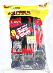 Hanes Boxer Briefs Boys XL Underwear 8 Pack Multipack Assorted