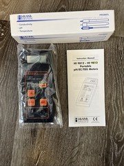Hanna HI9813 GroChek pH Conductivity & TDS Measure Meter Tester W/ Probe NIB