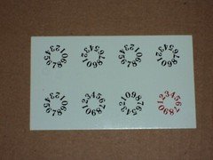 Harley - Indian - Corbin speedometer odometer  disk decals