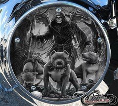 HARLEY DAVIDSON 2019+ SOFTAIL DERBY CLUTCH COVER REAPER PITBULLS