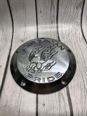 Harley Davidson American Pride Eagle Derby Cover 5-Hole Chrome Twin Cam