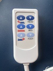 HD2 Bed Control for Basic American Metal Beds, 8-pin DIN, 6 Button