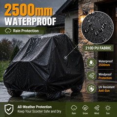 Heavy Duty ATV UTV Storage Cover for Honda Polaris Ranger 570/900 RZR XP 1000