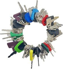 Heavy Equipment Keys Master Set of 75 JCB Kubota Komatsu CAT Bobcat Operator Key